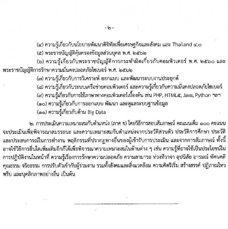 สำนักงานปรมาณูเพื่อสันติ รับสมัครบุคคลเพื่อเลือกสรรเป็นพนักงานราชการ ตำแหน่งนักวิชาการคอมพิวเตอร์ จำนวน 1 อัตรา (วุฒิ ป.ตรี) รับสมัครสอบทางอินเทอร์เน็ต ตั้งแต่วันที่ 8-17 เม.ย. 2568 หน้าที่ 7