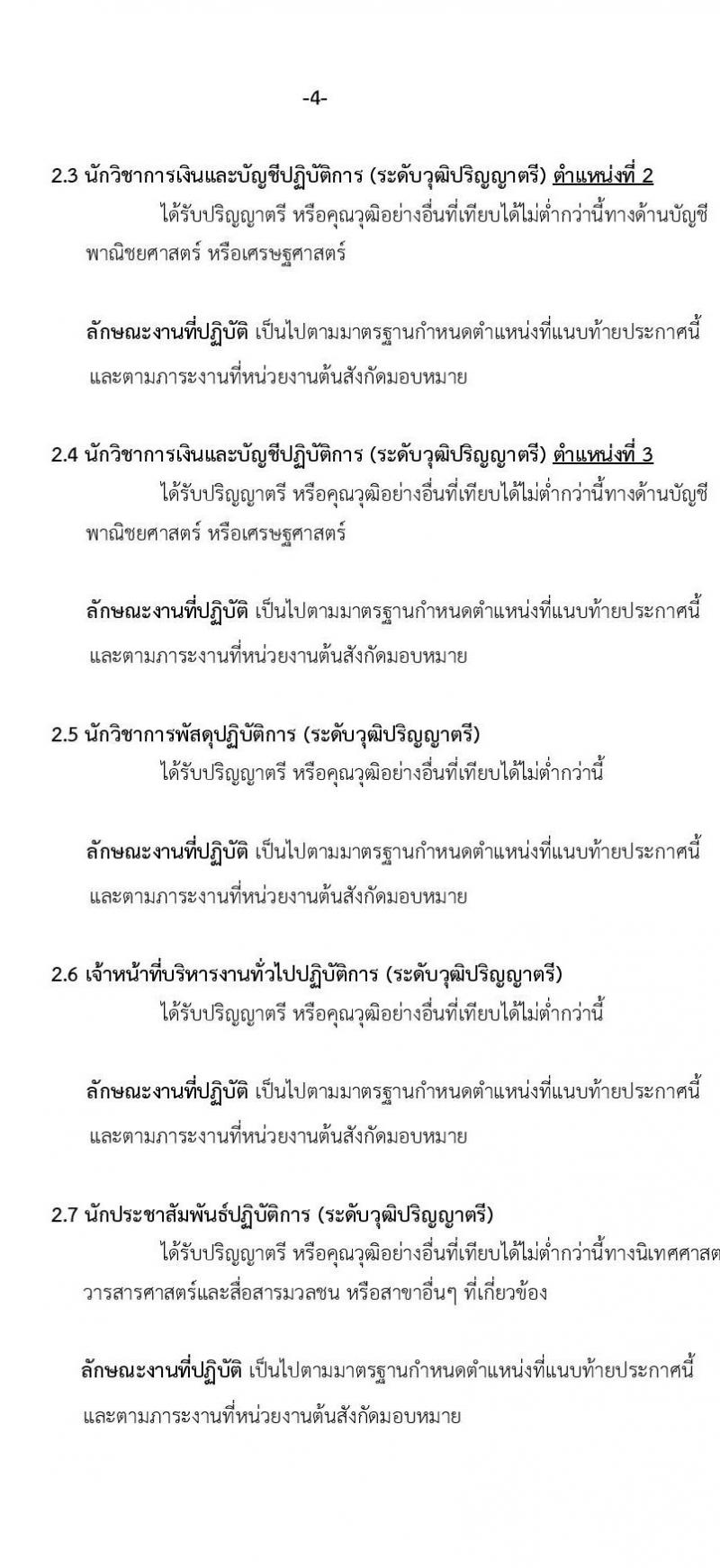 มหาวิทยาลัยธรรมศาสตร์ รับสมัครบุคคลเพื่อบรรจุและแต่งตั้งเป็นพนักงาน สายสนับสนุนวิชาการ ครั้งที่ 2/2568 จำนวน 10 อัตรา (วุฒิ ป.ตรี) รับสมัครสอบทางอินเทอร์เน็ต ตั้งแต่วันที่ 1-30 เม.ย. 2568 หน้าที่ 4