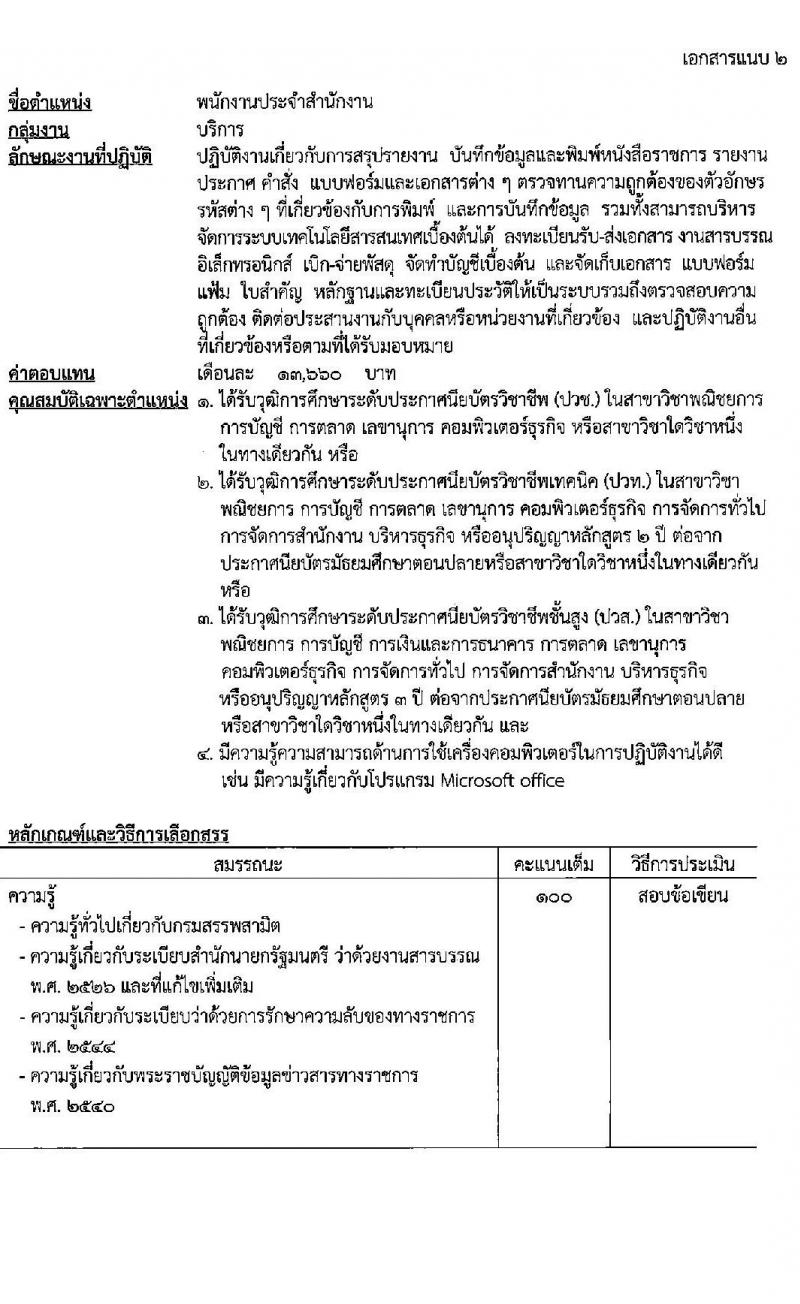 กรมสรรพสามิต รับสมัครบุคคลเพื่อเลือกสรรเป็นพนักงานราชการ (ผู้พิการ) จำนวน 2 ตำแหน่ง 2 อัตรา (วุฒิ ปวช. ปวท. ปวส.) รับสมัครสอบด้วยตนเอง ตั้งแต่วันที่ 31 มี.ค. - 4 เม.ย. 2568 หน้าที่ 7