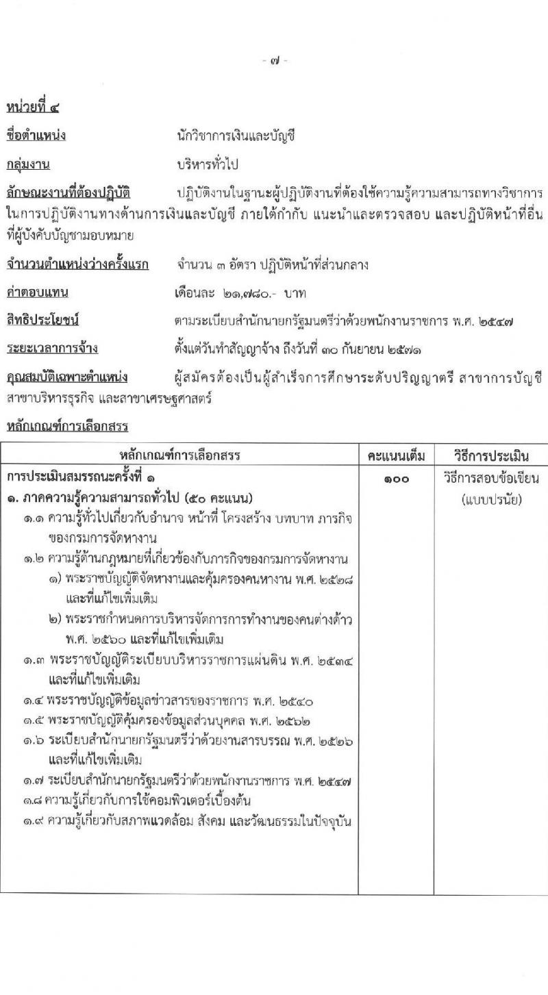 กรมการจัดหางาน รับสมัครบุคคลเพื่อเลือกสรรเป็นพนักงานราชการ จำนวน 6 ตำแหน่ง ครั้งแรก 23 อัตรา (วุฒิ ปวส.หรือเทียบเท่า ป.ตรี) รับสมัครสอบทางอินเทอร์เน็ต ตั้งแต่วันที่ 8-18 เม.ย. 2568 หน้าที่ 12