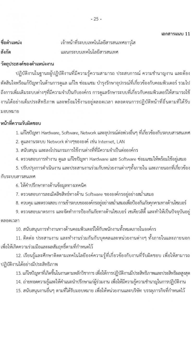 บริษัท เอสอาร์ที แอสเสท จำกัด รับสมัครบุคคลเพื่อบรรจุและแต่งตั้งเป็นพนักงาน จำนวน 7 ตำแหน่ง 9 อัตรา (วุฒิ ป.ตรี) รับสมัครสอบทางอินเทอร์เน็ต ตั้งแต่วันที่ 3 เม.ย. - 2 พ.ค. 2568 หน้าที่ 25