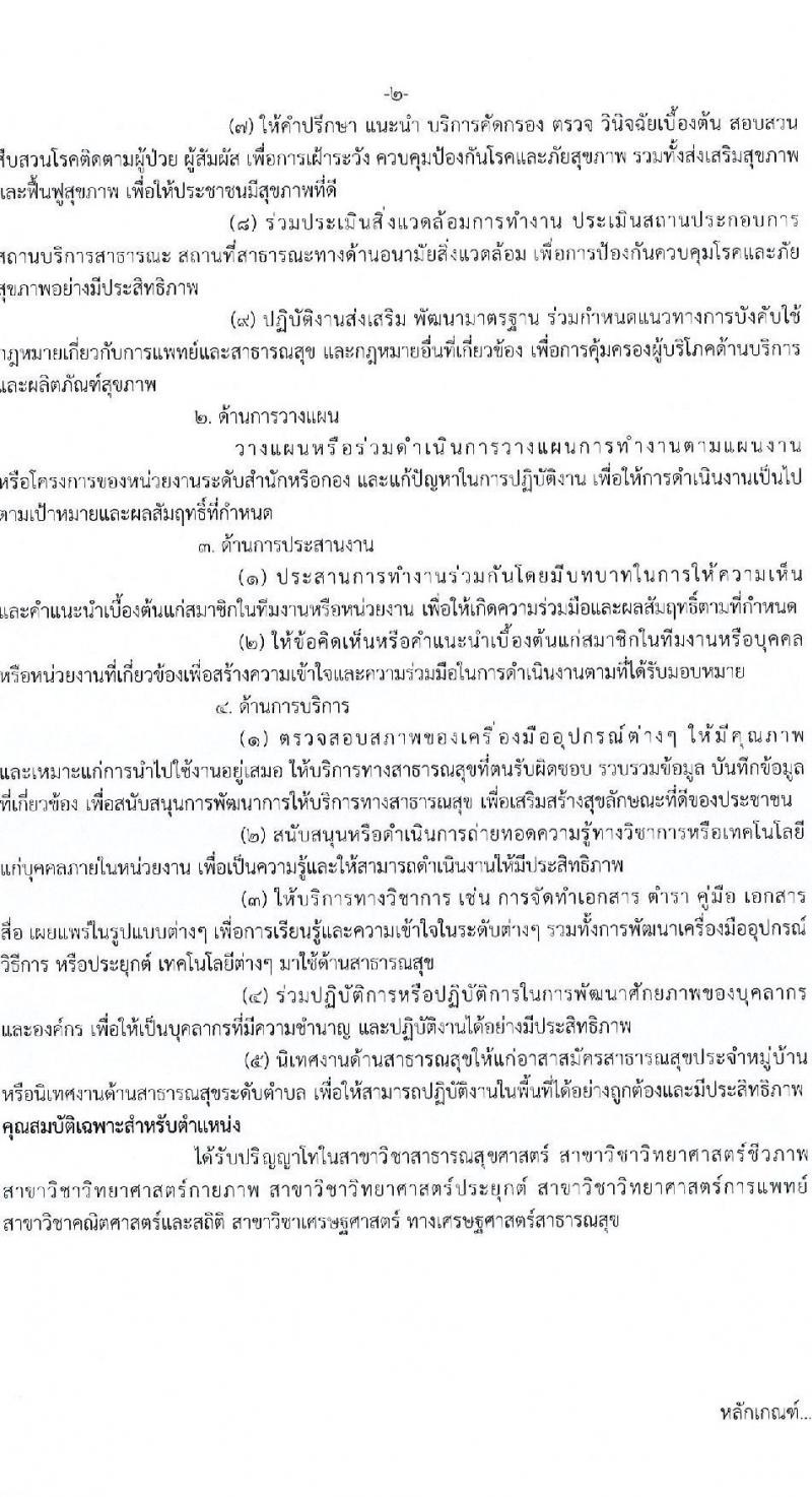 กรมการแพทย์ รับสมัครสอบคัดเลือกเป็นลูกจ้างกองทุน จำนวน 3 ตำแหน่ง 4 อัตรา (วุฒิ ปวส. ป.ตรี ป.โท) รับสมัครสอบทางอินเทอร์เน็ต ตั้งแต่วันที่ 9-21 เม.ย. 2568 หน้าที่ 7