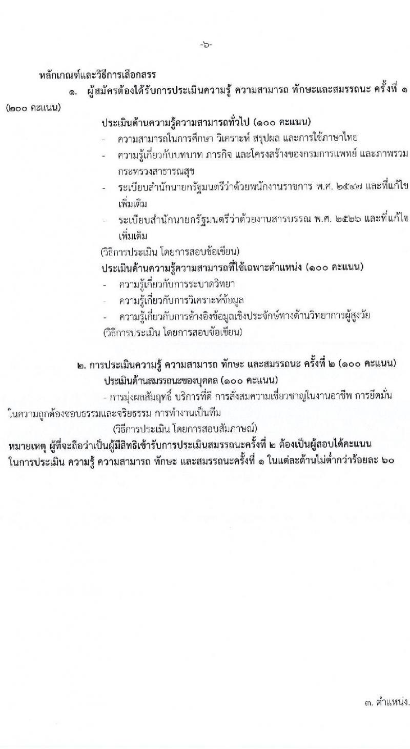 กรมการแพทย์ รับสมัครสอบคัดเลือกเป็นลูกจ้างกองทุน จำนวน 3 ตำแหน่ง 4 อัตรา (วุฒิ ปวส. ป.ตรี ป.โท) รับสมัครสอบทางอินเทอร์เน็ต ตั้งแต่วันที่ 9-21 เม.ย. 2568 หน้าที่ 11
