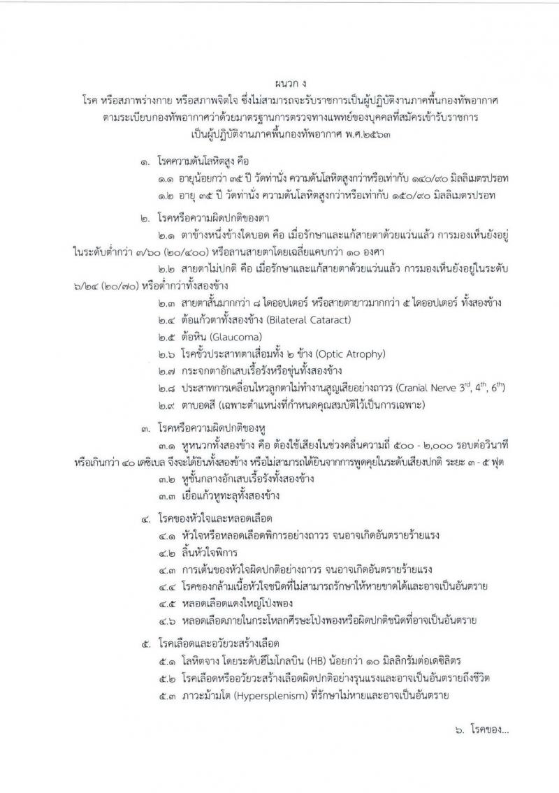 กองทัพอากาศ รับสมัครสอบแข่งขันเพื่อบรรจุและแต่งตั้งบุคคลเข้ารับราชการ จำนวน 25 อัตรา (วุฒิ ม.ปลาย ปวส.) รับสมัครสอบทางอินเทอร์เน็ต ตั้งแต่วันที่ 18 เม.ย. - 18 พ.ค. 2568 หน้าที่ 11