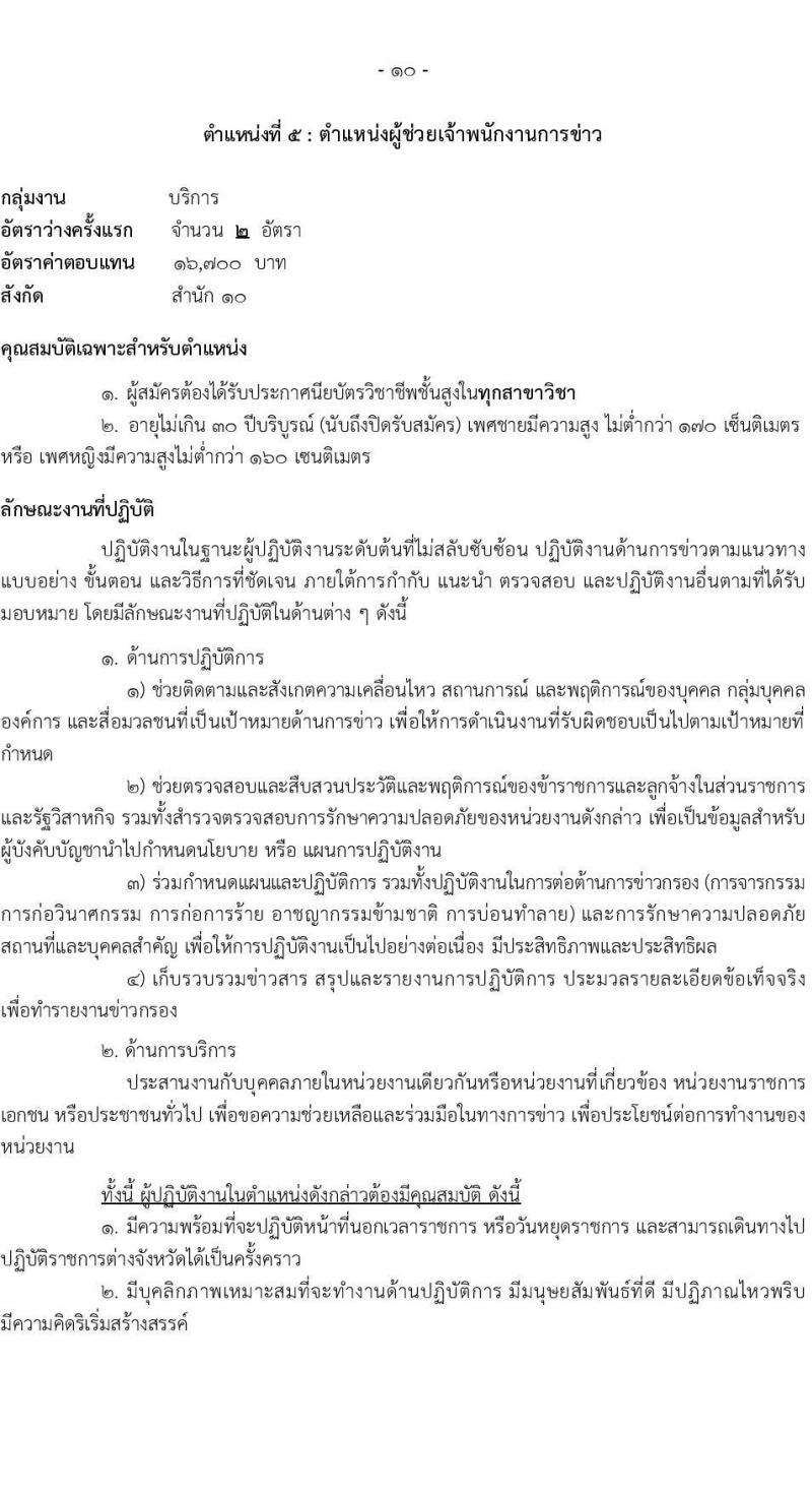 สำนักข่าวกรองแห่งชาติ เปิดสอบพนักงานราชการ 2568 เปิดรับสมัคร1-20 พ.ค. 2568 หน้าที่ 16