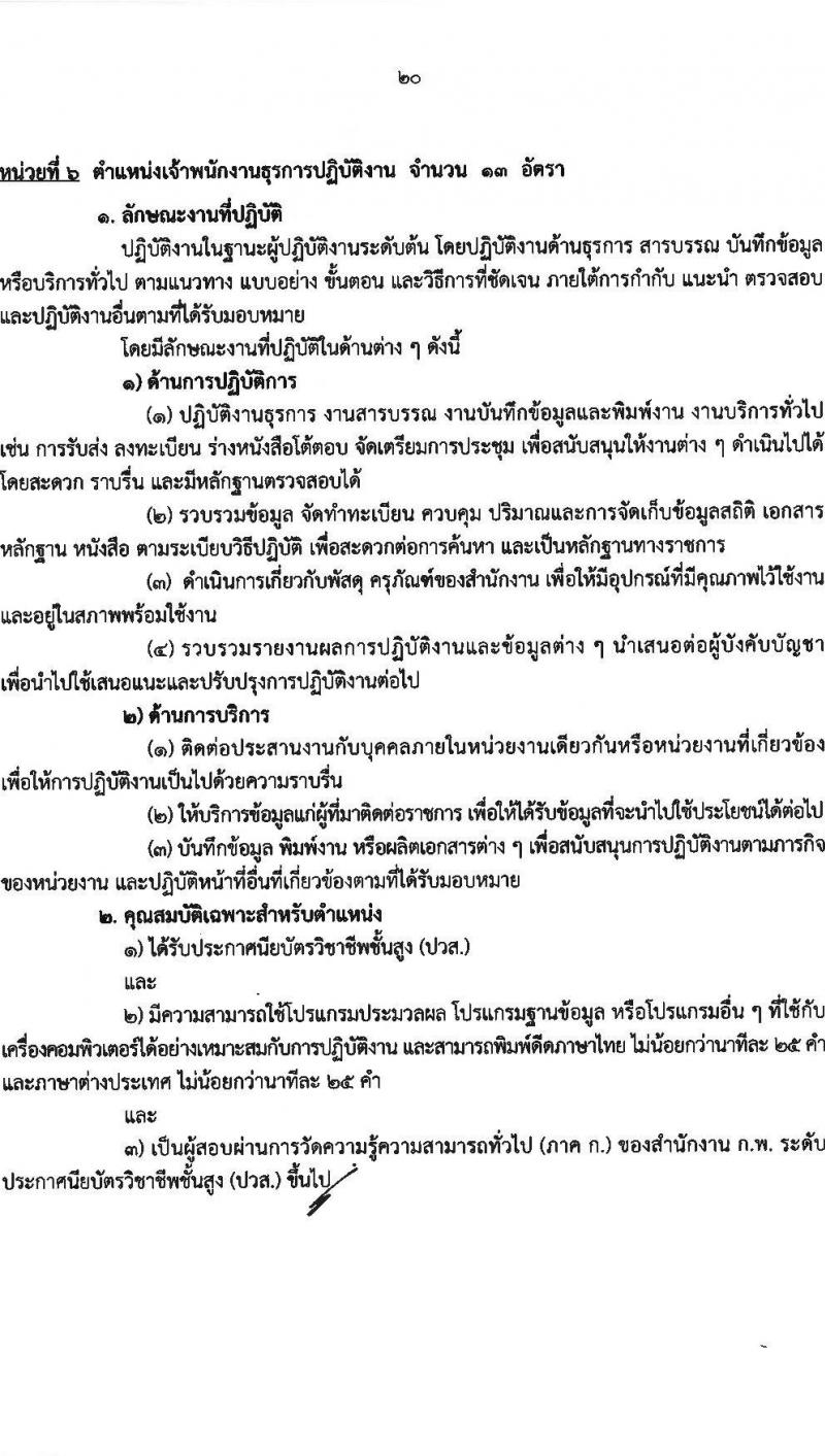 สำนักงานเลขาธิการวุฒิสภา เปิดสอบบรรจุเข้ารับราชการ 2568 รับสมัคร 14 พ.ค. - 13 มิ.ย. 2568 หน้าที่ 20