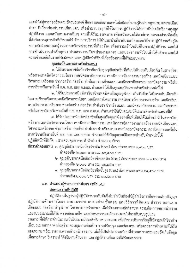 เมืองพัทยา เปิดสอบพนักงานจ้าง 2568 รับสมัคร 28 เม.ย. - 7 พ.ค. 2568 หน้าที่ 9