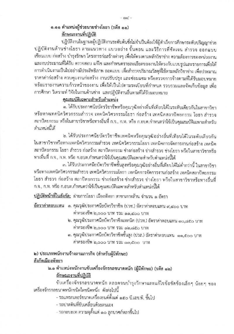 เมืองพัทยา เปิดสอบพนักงานจ้าง 2568 รับสมัคร 28 เม.ย. - 7 พ.ค. 2568 หน้าที่ 14