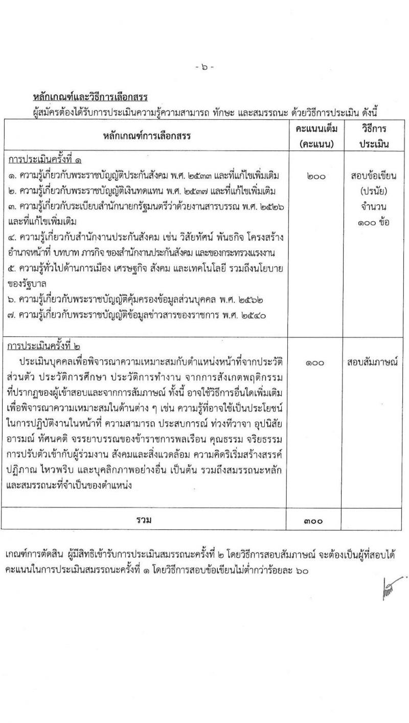 สำนักงานประกันสังคม เปิดสอบพนักงานราชการ 2568 รับสมัคร  20 พ.ค. - 4 มิ.ย. 2568 รูปที่ 12