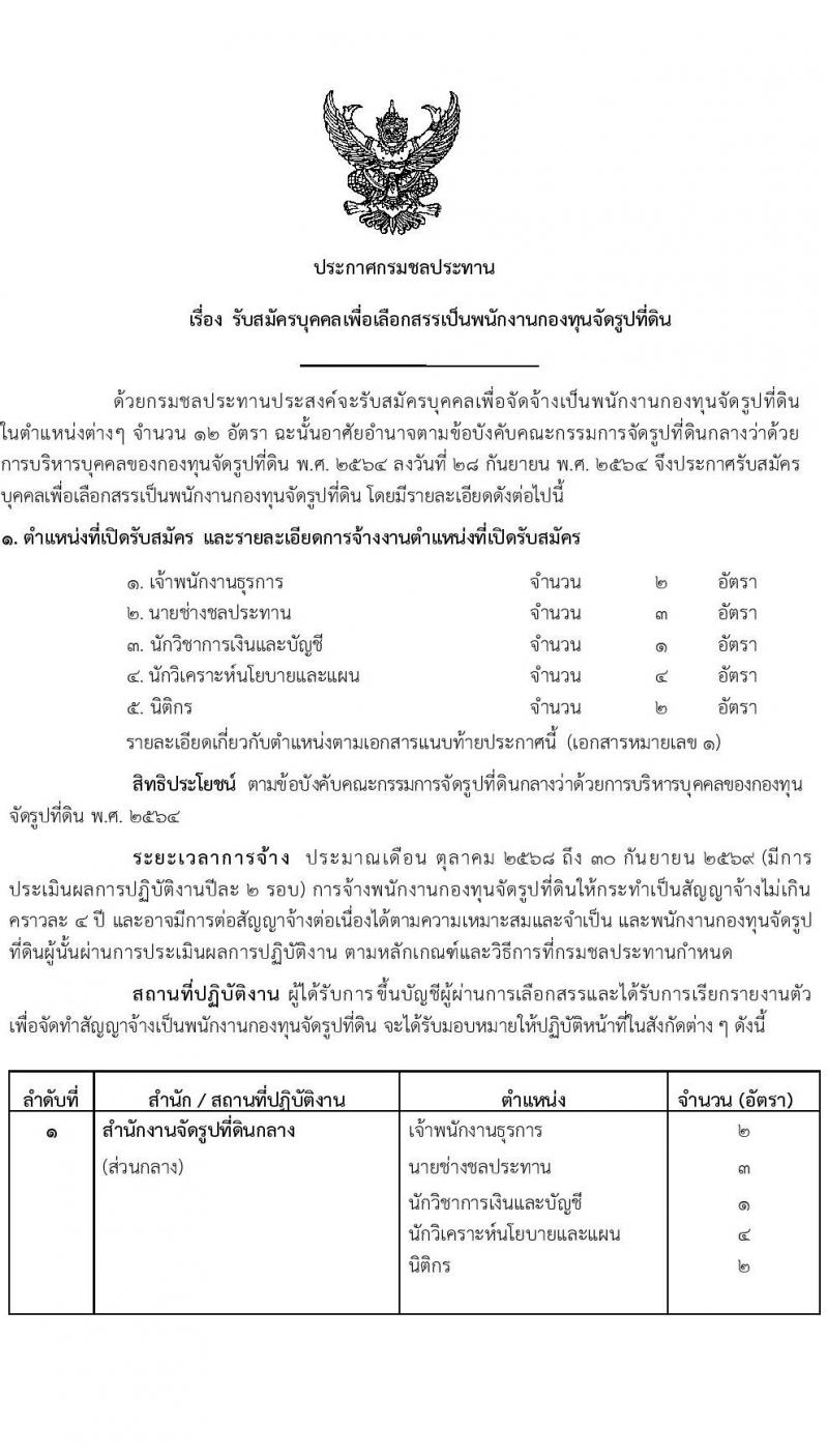 กรมชลประทาน เปิดสอบพนักงานกองทุน 2568 รับสมัครตั้งแต่ 3-9 ก.ค. 2568 รูปที่ 1