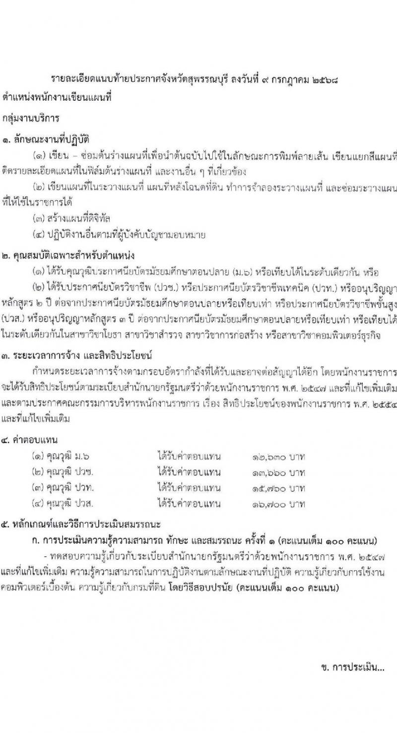 สำนักงานที่ดินจังหวัดสุพรรณบุรี เปิดสอบพนักงานราชการ รับสมัครตั้งแต่ 25 ก.ค. - 5 ส.ค. 2568 รูปที่ 5