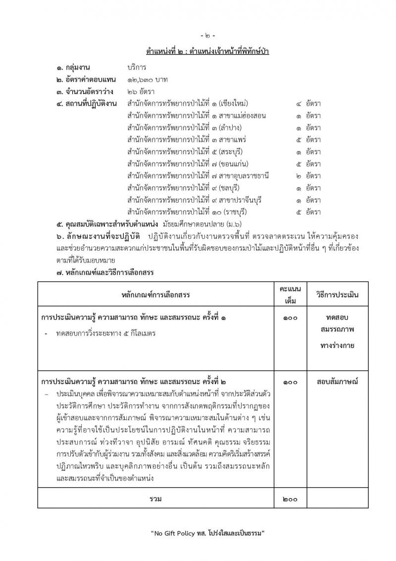 กรมป่าไม้ เปิดสอบพนักงานราชการ รับสมัครตั้งแต่ 1-10 ต.ค. 2568 รูปที่ 9