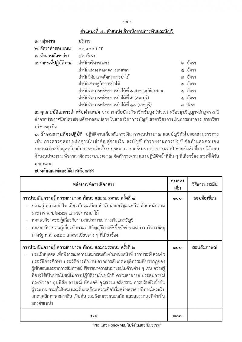 กรมป่าไม้ เปิดสอบพนักงานราชการ รับสมัครตั้งแต่ 1-10 ต.ค. 2568 รูปที่ 14