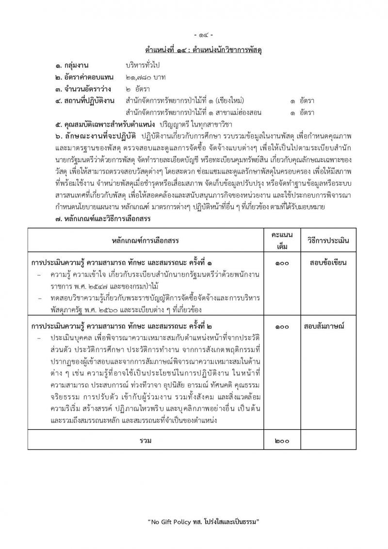 กรมป่าไม้ เปิดสอบพนักงานราชการ รับสมัครตั้งแต่ 1-10 ต.ค. 2568 รูปที่ 21