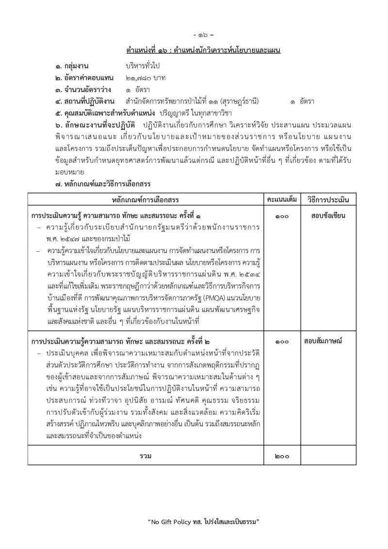 กรมป่าไม้ เปิดสอบพนักงานราชการ รับสมัครตั้งแต่ 1-10 ต.ค. 2568 รูปที่ 23