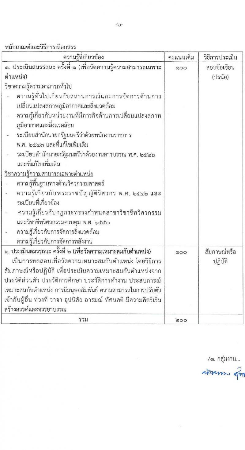 กรมการเปลี่ยนแปลงสภาพภูมิอากาศและสิ่งแวดล้อม เปิดสอบพนักงานราชการ รับสมัครตั้งแต่ 17 พ.ย. - 1 ธ.ค. 2568 รูปที่ 12