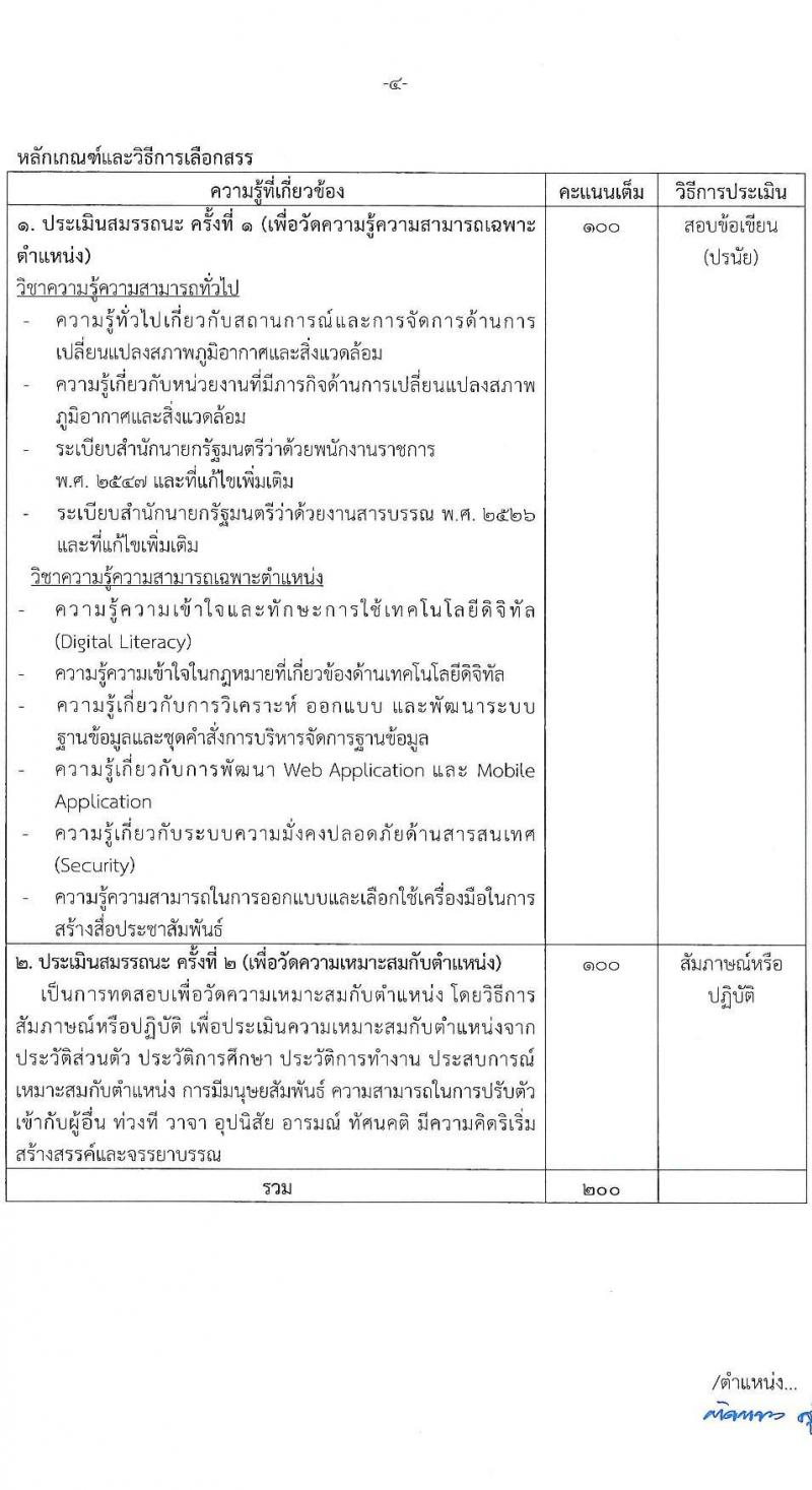 กรมการเปลี่ยนแปลงสภาพภูมิอากาศและสิ่งแวดล้อม เปิดสอบพนักงานราชการ รับสมัครตั้งแต่ 17 พ.ย. - 1 ธ.ค. 2568 รูปที่ 10