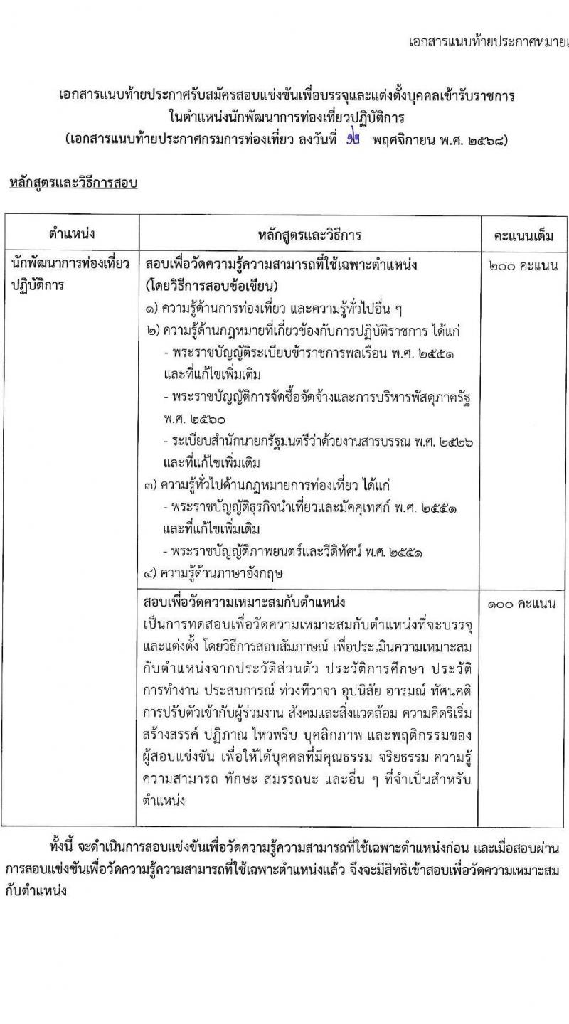 กรมการท่องเที่ยว เปิดสอบบรรจุเข้ารับราชการ รับสมัครตั้งแต่ 24 พ.ย. - 16 ธ.ค. 2568 รูปที่ 9