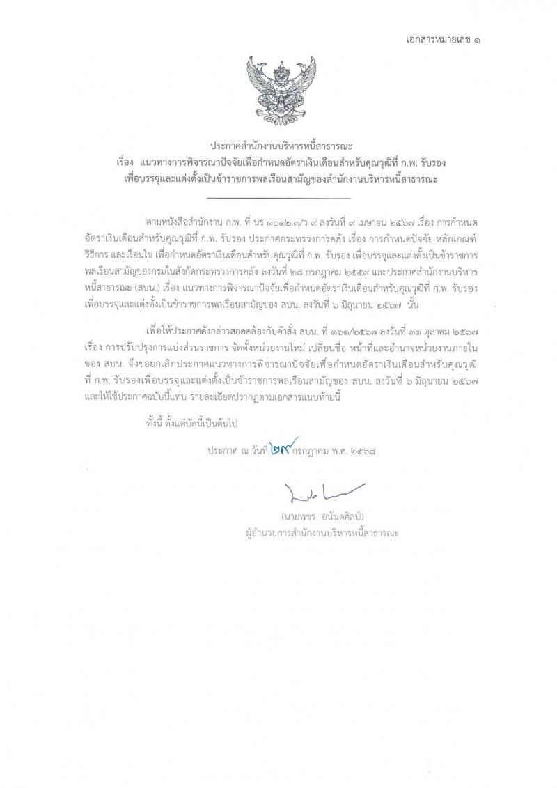 สำนักงานบริหารหนี้สาธารณะ เปิดสอบบรรจุเข้ารับราชการ รับสมัครตั้งแต่ 5-29 ธ.ค. 2568 รูปที่ 7