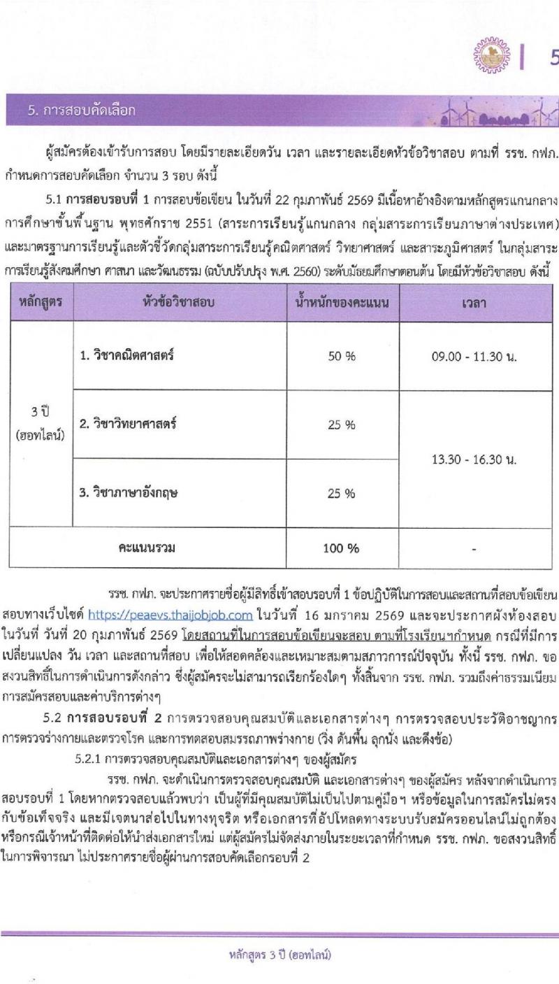 โรงเรียนช่างการไฟฟ้าส่วนภูมิภาค เปิดสอบพนักงาน รับสมัครตั้งแต่ 1-26 ธ.ค. 2568 รูปที่ 5
